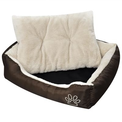 vidaXL Warmes Hundebett mit Polsterkissen SSKU:170203