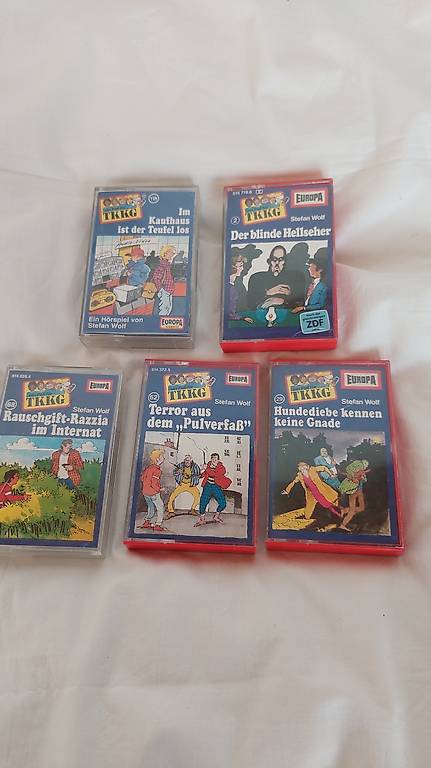 MC "TKKG" 2 - 29 - 62 - 68 - 118 Hörspielkassetten