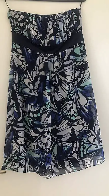 Cocktailkleid Chiffon blau ESPRIT