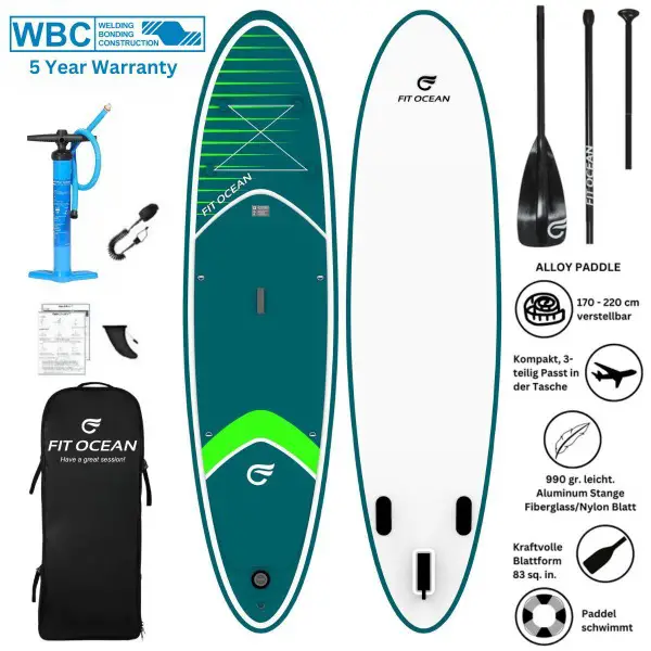 FIT OCEAN Magic Glide Petrol, 325 cm aufblasbares