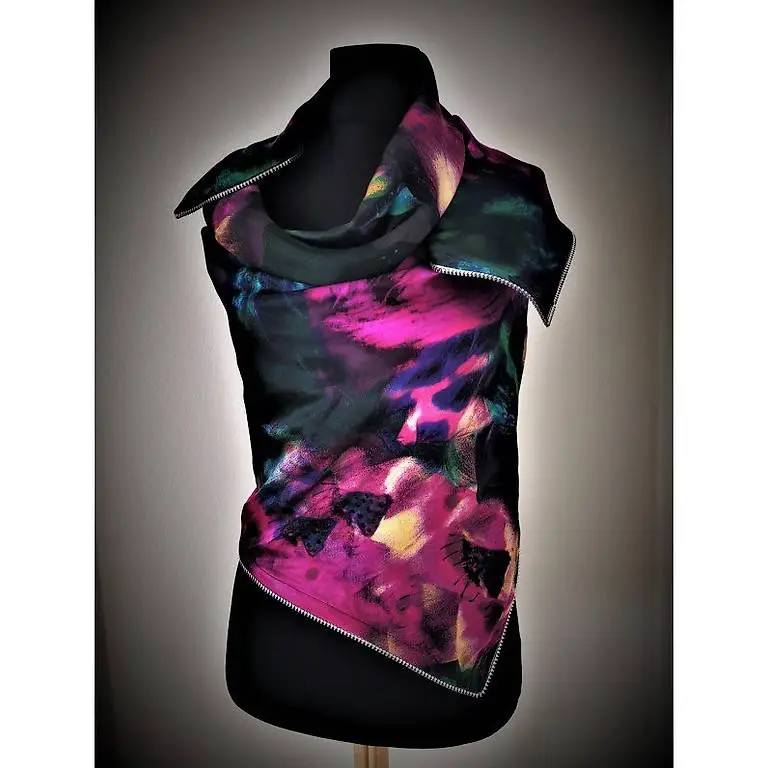 Seidenfoulard mit Reissverschluss Design_NEU