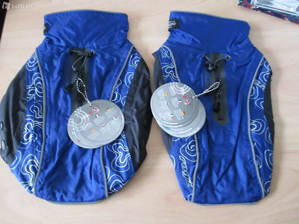 Rogz Rain Skin Mantel Blau Rückenlänge 25cm Fabrikneu