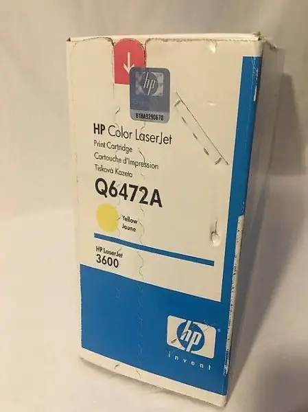  HP Color LaserJet 3600 yellow Toner, Q6472A, 502A