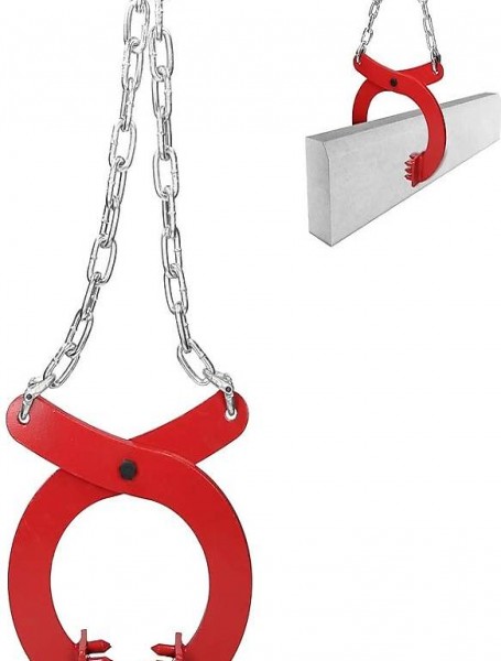  Steinzange 1800 kg / 15 cm (6") mit Ketten 80 cm