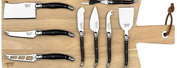  Käsemesser-Set Premium Line, 8-teilig, mit Brett