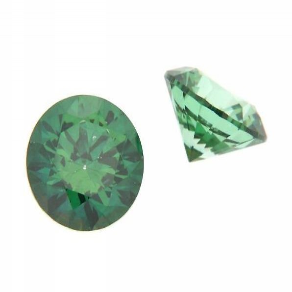 Zirkonia Grün / 3mm rund / 8Stk