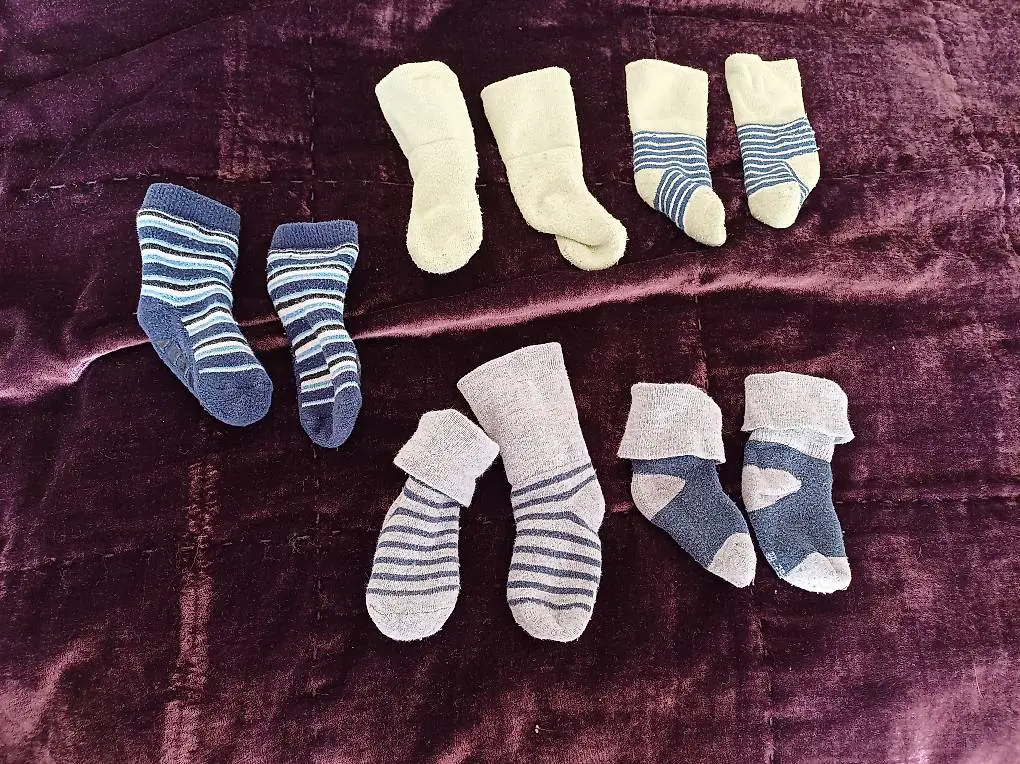 5 Paar warme Babysocken Frottee 62 68 wie 18 - 20