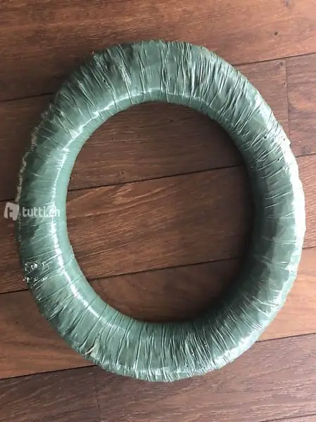 Stroh mit Plastik überzogen Ring für Adventskranz