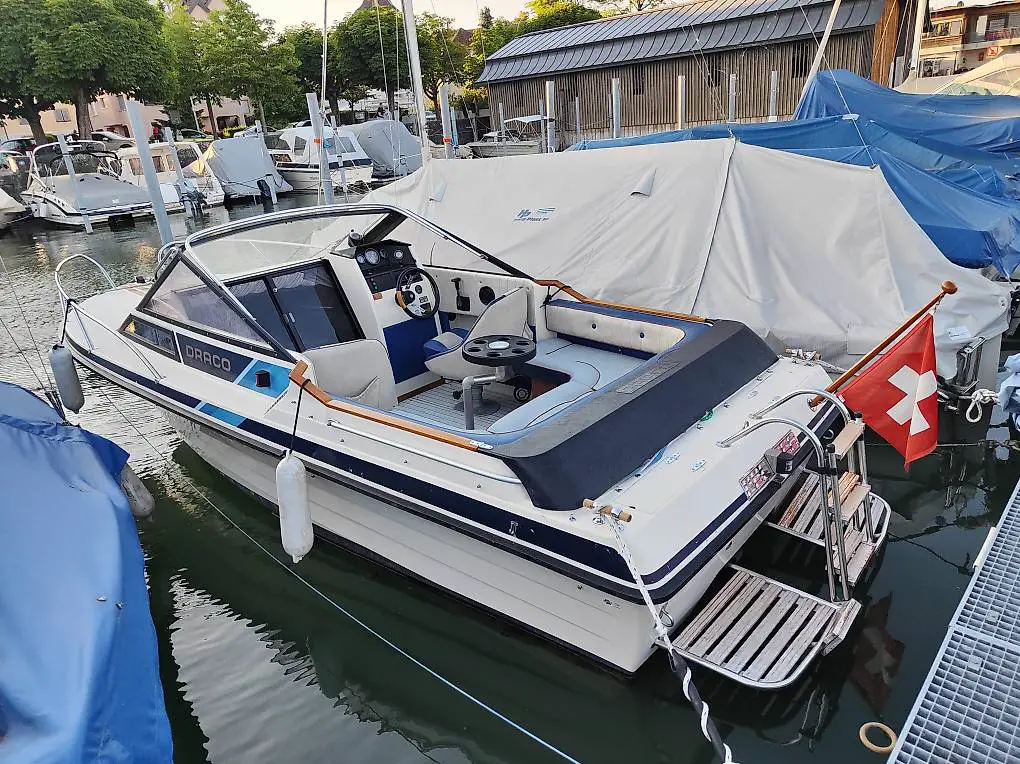 Robustes Motorboot Draco 2000 DC mit Bodenseezulassung