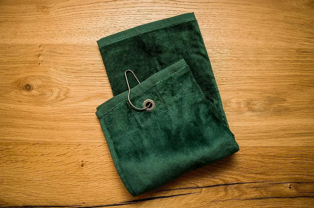 Golftuch GOLF-VELVET Dunkelgrün 40x48cm (Frotery)