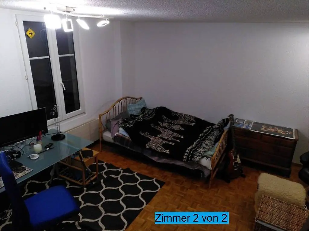 Zimmer Velogarage Dachterrasse Keller Trockenraum Abstellrau