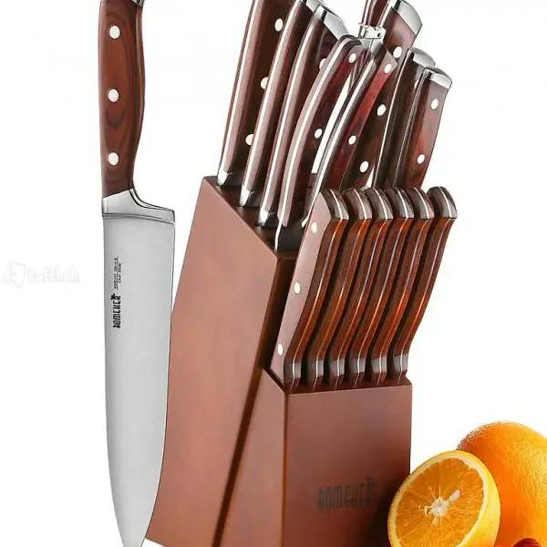  Messerblock Set Messer Küchenmesser Kochmesser
