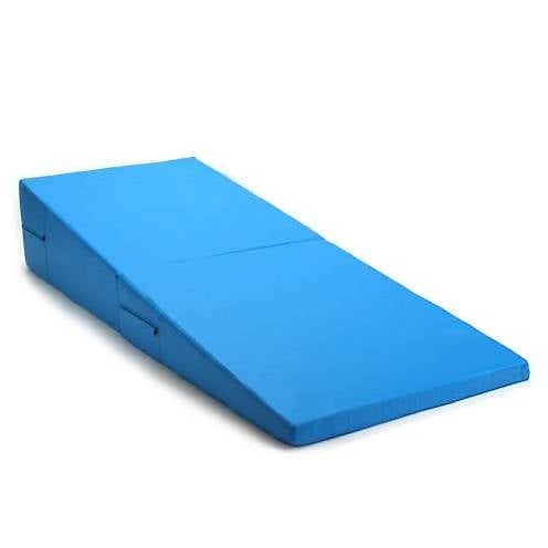 (Preis-Nachlass) - Gymnastikmatte Rampe faltbar hellblau