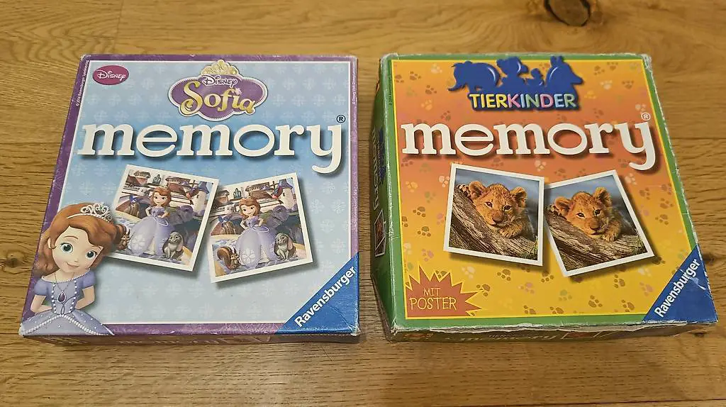 Memory Ravensburger Spiel Set Tierkinder / Disney Sofia