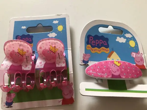 Sehr herzige Haarspangen Peppa Wutz