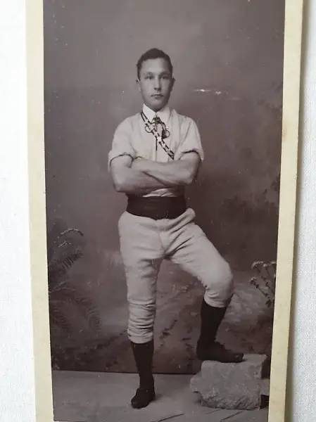  Foto Turner Portrait Visitenkarte Reklame Thurnheer Berneck