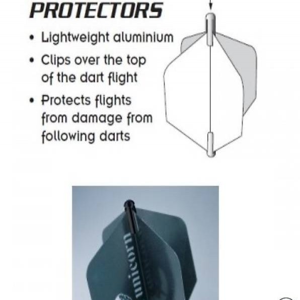  Unicorn Pro Flys Schoner aus Aluminium Schwarz (3 Stk.)