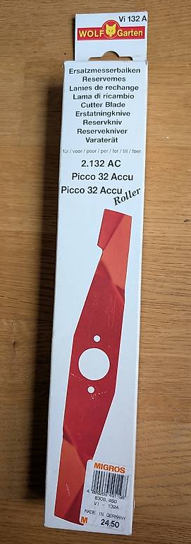 Ersatzmesserbalken für Picco 32 Accu