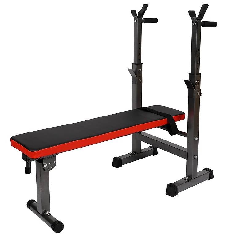 Hantelbank mit Langhantelablage