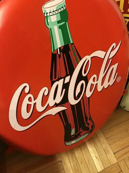Aufhängeschild "Coca Cola"