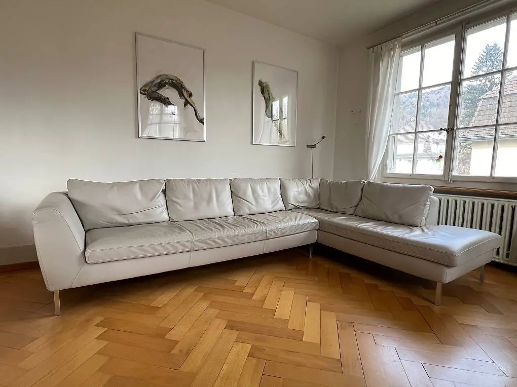 Zeitloses Leder Sofa