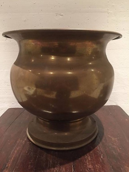 Cache pot ottone antico