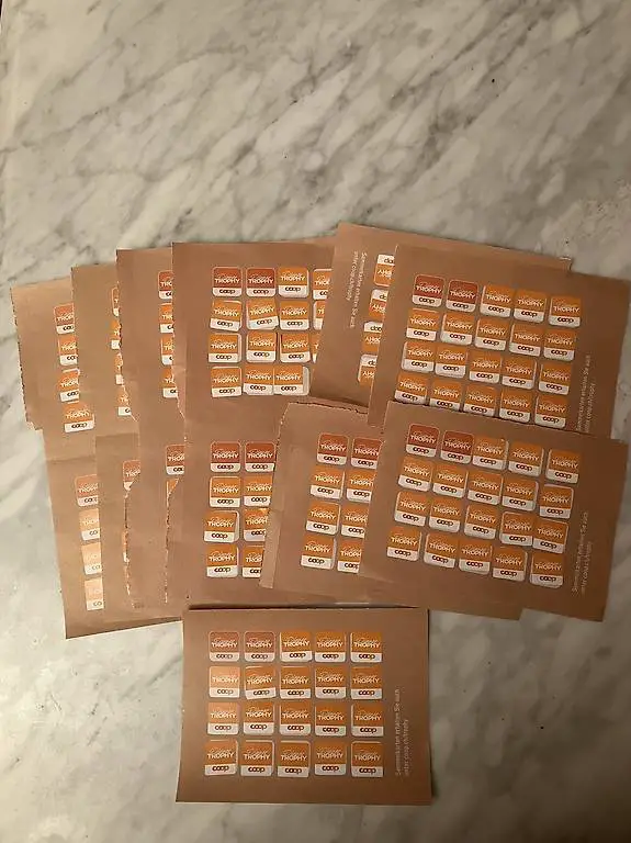 Coop Dinner Trophy Marken Karte a 20 Marken 3-.