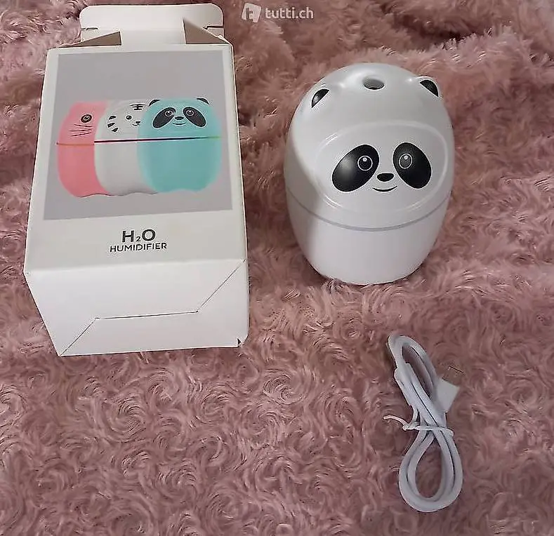 Neuer OVP Mini Luftbefeuchter Panda Kinder