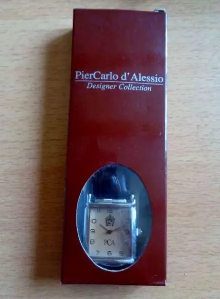 Neue Quarzuhr/Lederarmband/PierCarlo d"Alessio