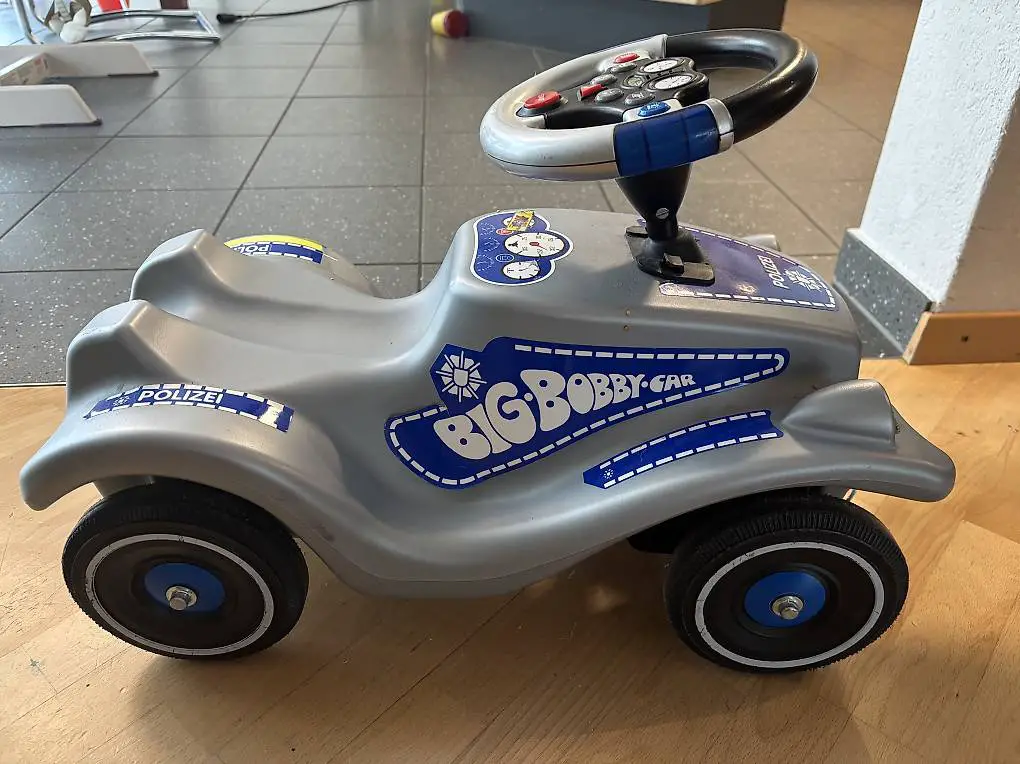 Bobbycar Polizei in grau