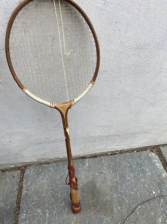 Federball Schaläger Vintage 1960 Jahre Holz