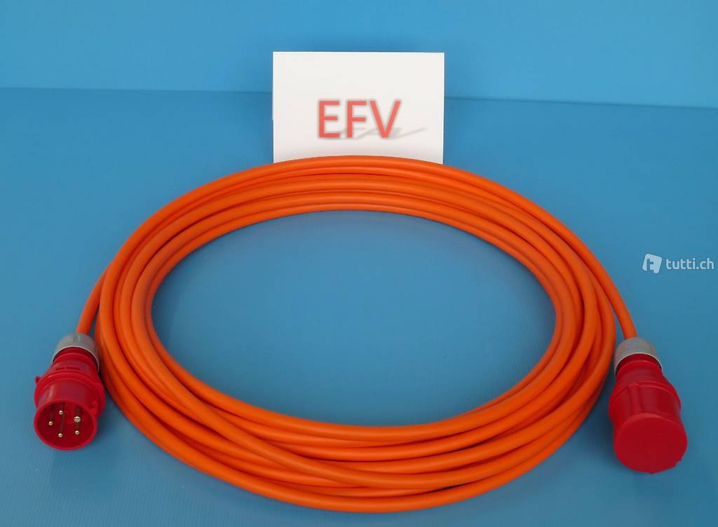  Pur Kabel 25m H07BQ-F CEE 16A 5P Ideal für Bau Camping