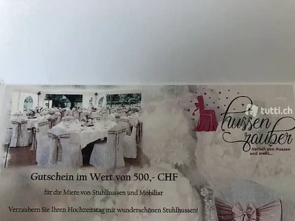 Gutschein 500 CHF von Hussenzauber