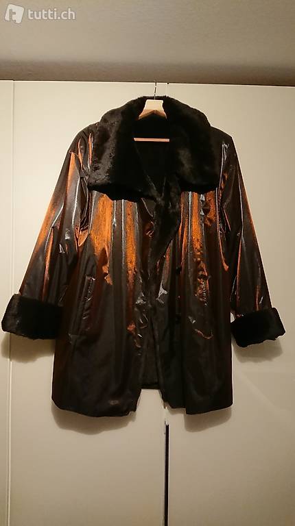 Damenmantel Hasenfell