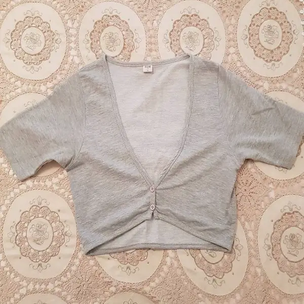 graues Sommer Jäckchen myc Baumwolle Gr. 176