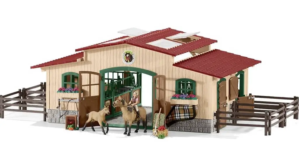Schleich Pferdestall mit Pferden (42195)