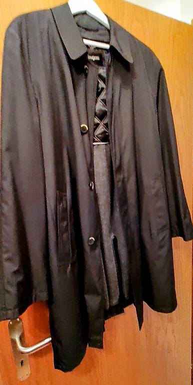 Herren Regenmantel Antrazit