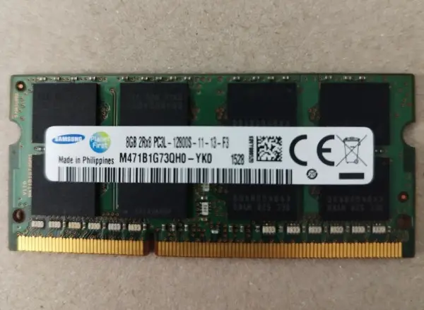 m471b1g73qh0-yk0 8gb 204pin so-dimm ddr3l