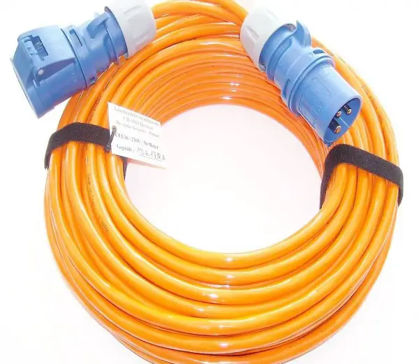  20m Camping Caravan Boot Kabel PUR CEE16/3/230V 3x2.5mm2 Neu