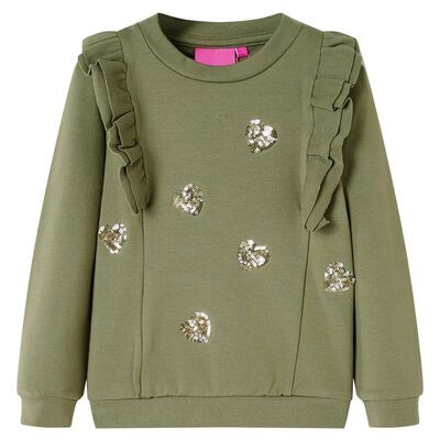  vidaXL Kinder-Sweatshirt Khaki 104