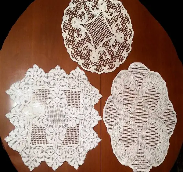 Filetspitze handarbeit Tischtuch - Einzelverkauf