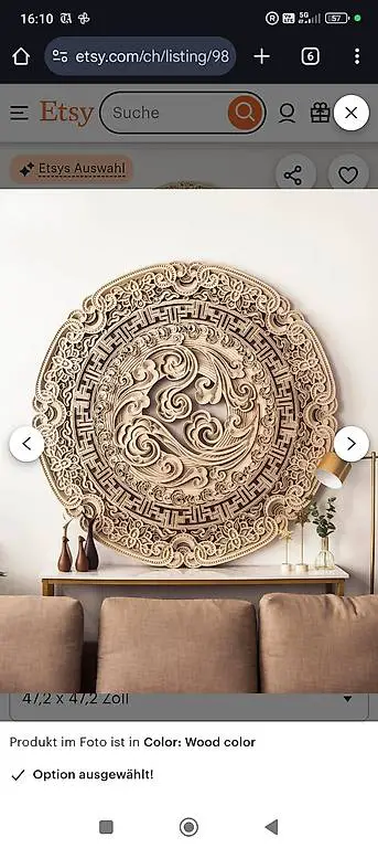 Stereowood Lucky Disk Wandkunst