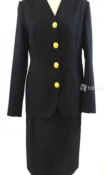 Chices Kostüm - schwarz - Grösse 38