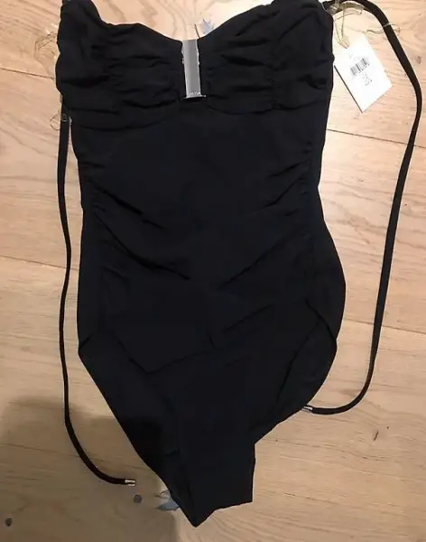 NEU Calvin Klein Badeanzug Bandeau Solid one Piece Gr 36