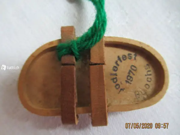  Zoggeli, Zoggoli, Holzschuh, von 1970 Jodlerfest BUOCHS