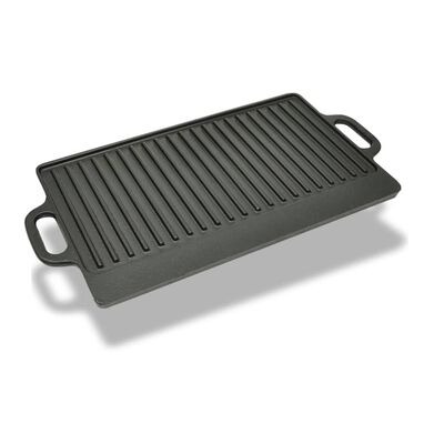 vidaXL Grillplatte Wendeplatte 50x23 cm