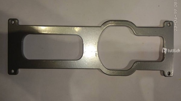 ALIGN T-REX 450 UNTERBODEN ALU verstärkt Silber Eloxiert