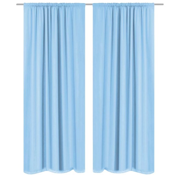  Verdunkelungsvorhänge 2 Stk. Doppellagig 140 x 175 cm Türk..