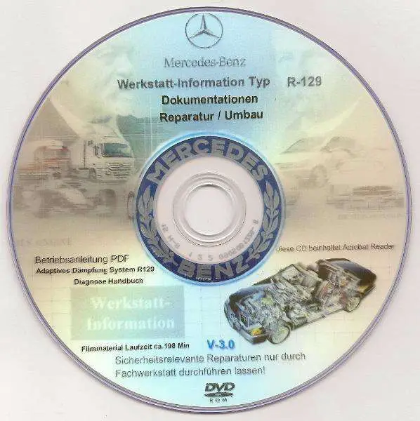 Mercedes SL 129 - R129 Reparatur DVD Service + Videos uvm.