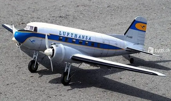  Douglas DC-3 - Lufthansa, Spw 1800mm, ARF-Set